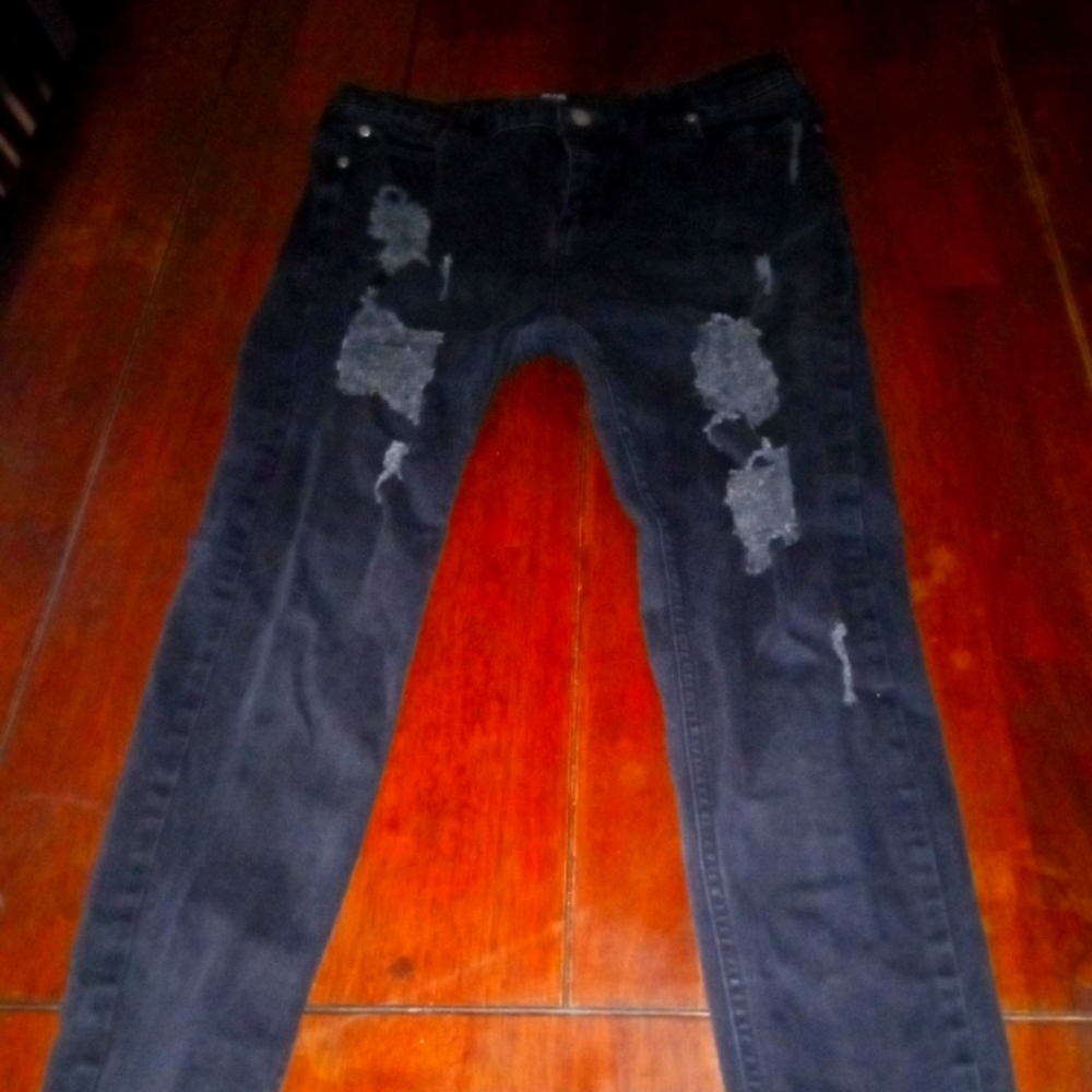 Men's JKA vintage black skinny jeans size 34 s